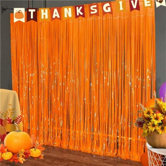 Fall Decorations for Home -Thanksgiving Backdrop Streamers - Picture 1 of 7